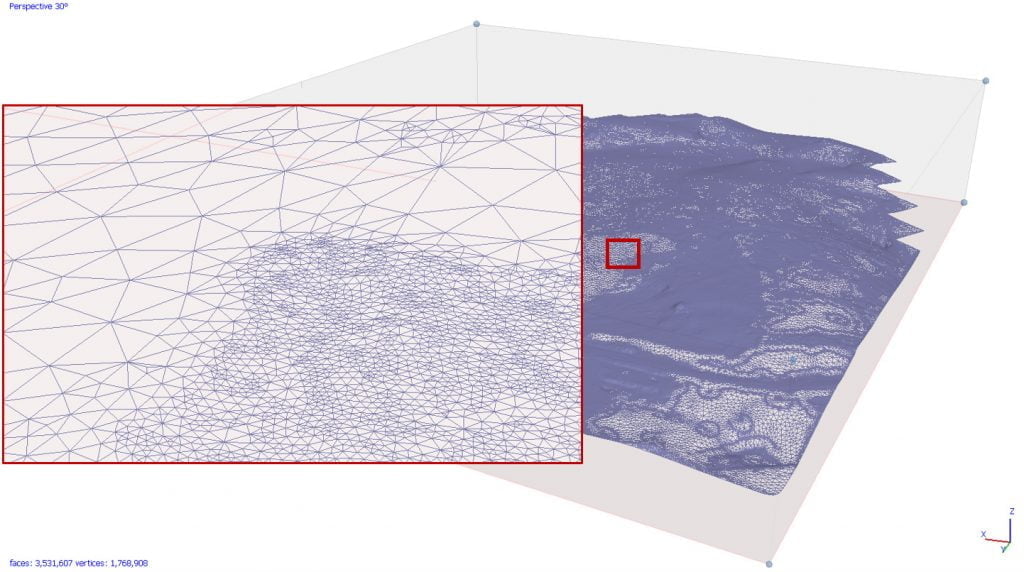 Engenheiro analisando nuvem de pontos em tablet durante obra, exemplo de uso do laser scanner 3d na construção civil na Bahia.