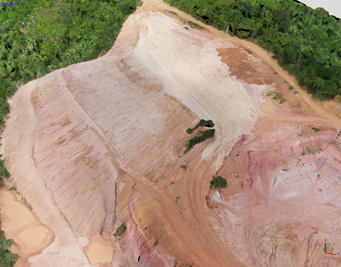Modelo Digital de Terreno (MDT) com drone