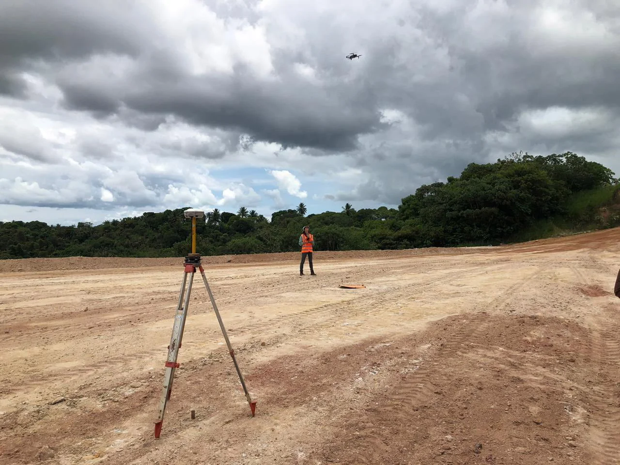Topografia e levantamento topografico com drone