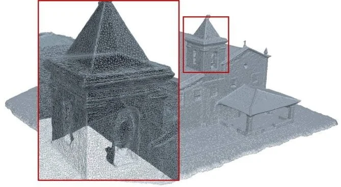 Representação 3D de uma construção via MDS